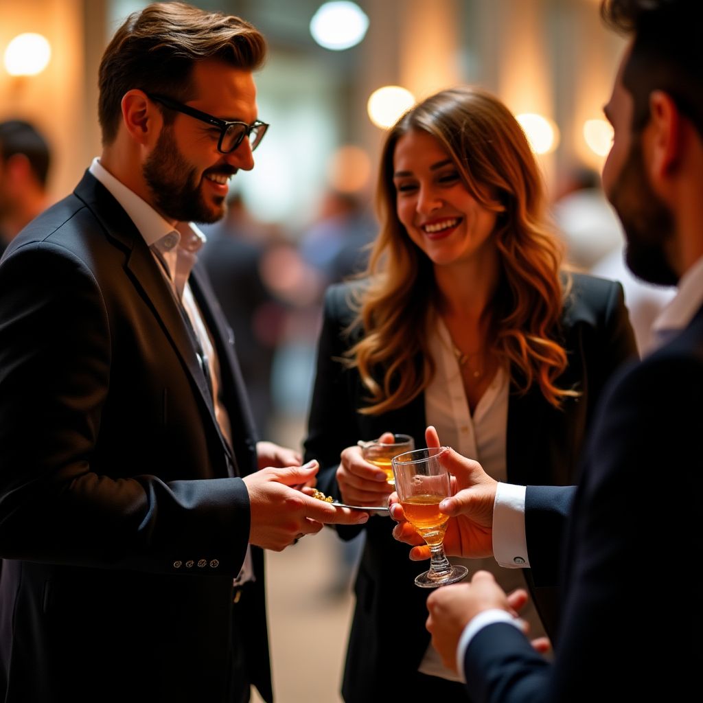 Sesión de networking profesional